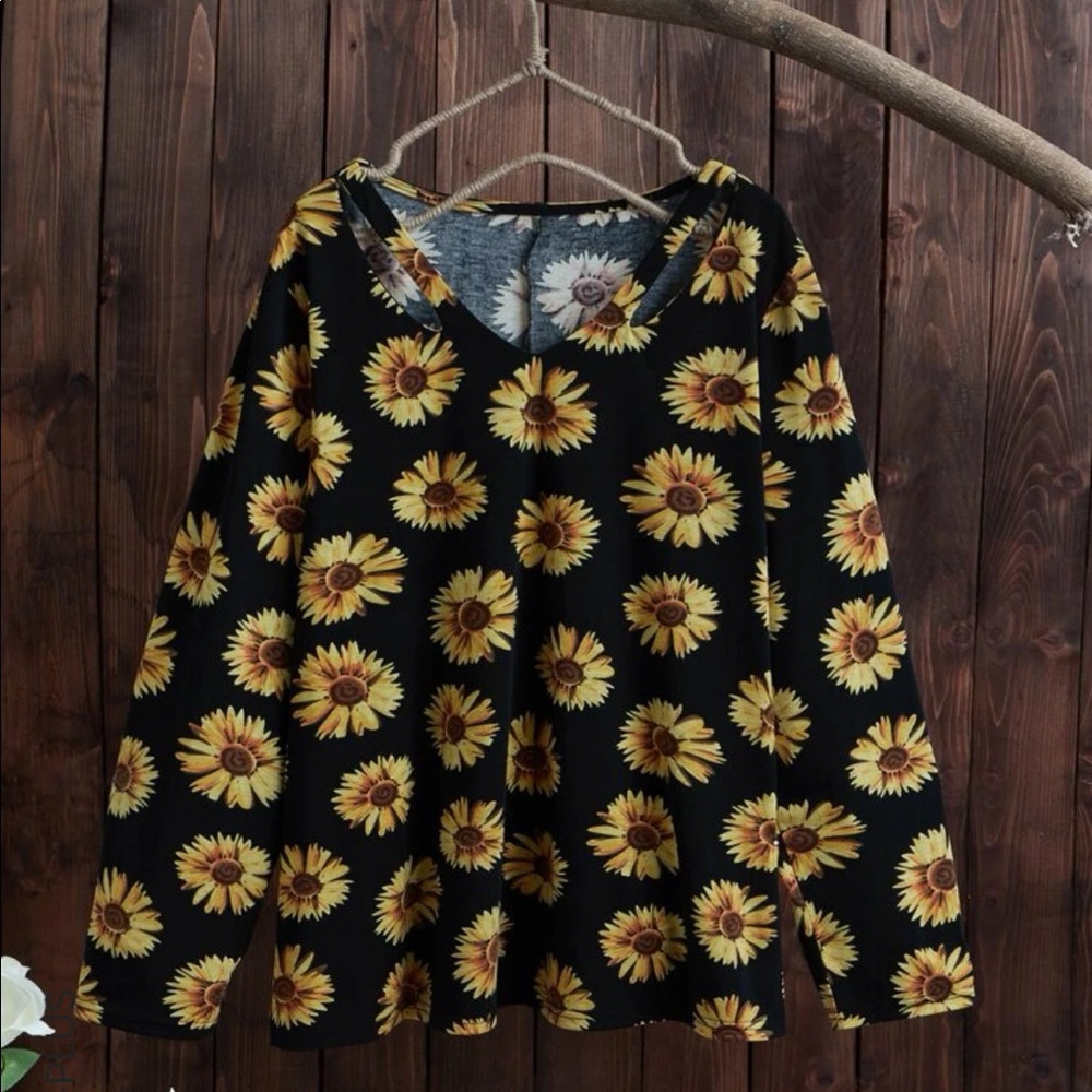 2XL Sunflower shirt with shoulder cutouts, perfect condition.